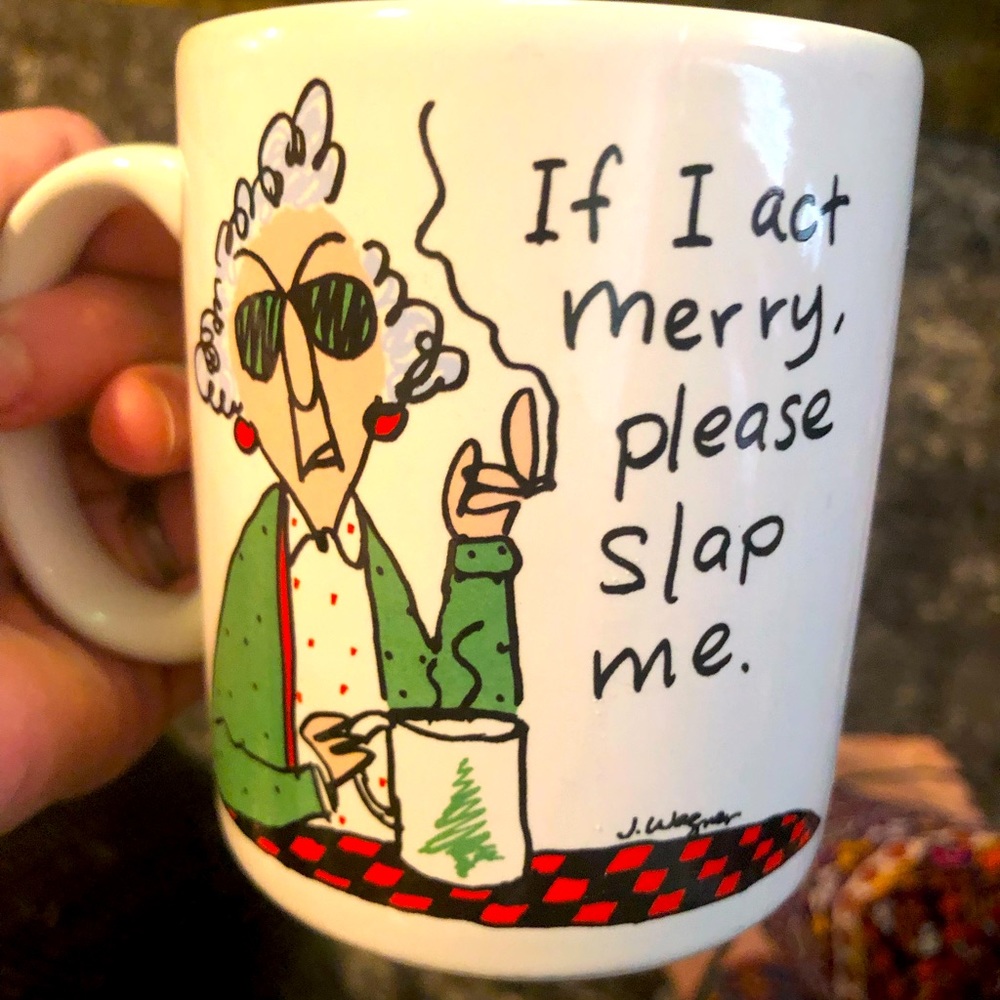 Vintage Hallmark Maxine Christmas Coffee Cup